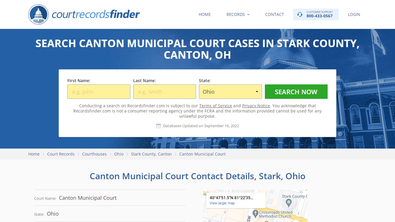 Canton Municipal Court Case Search - RecordsFinder