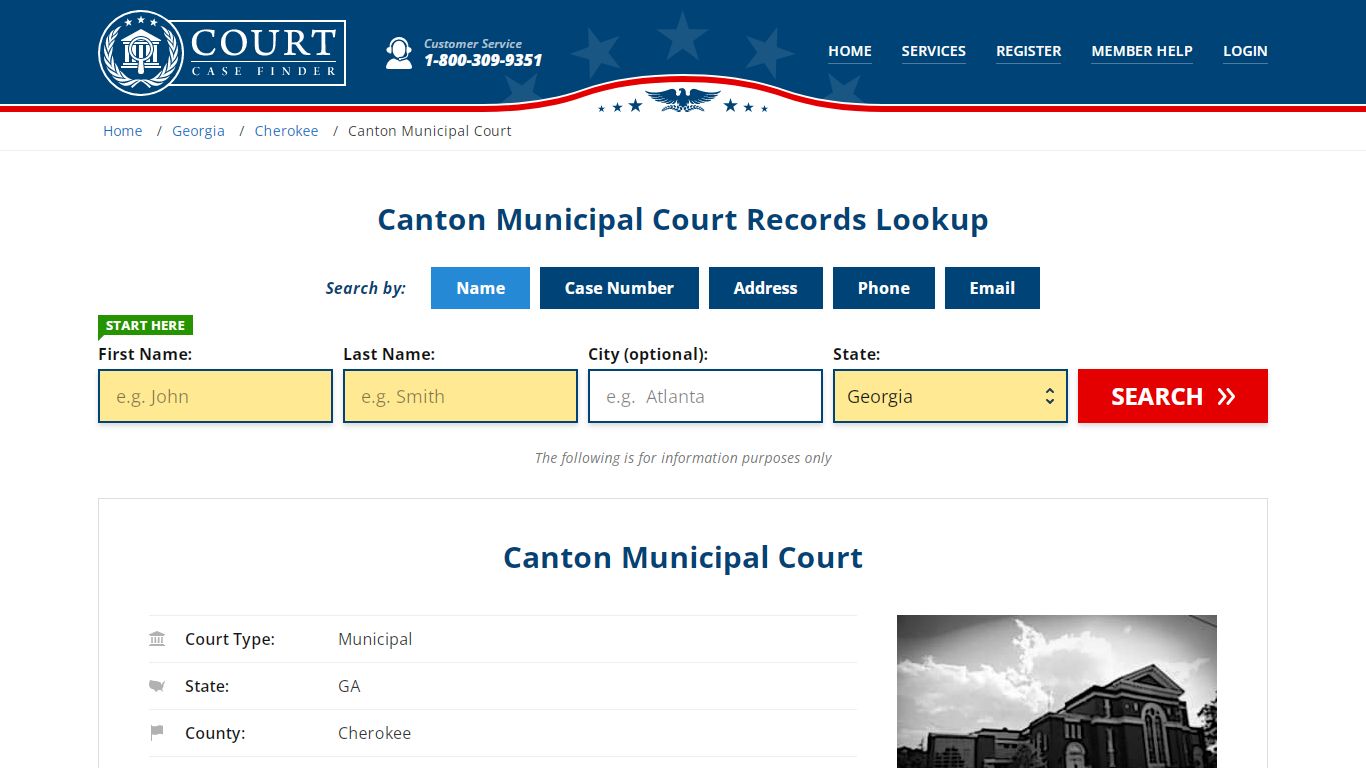 Canton Municipal Court Records Lookup - CourtCaseFinder.com